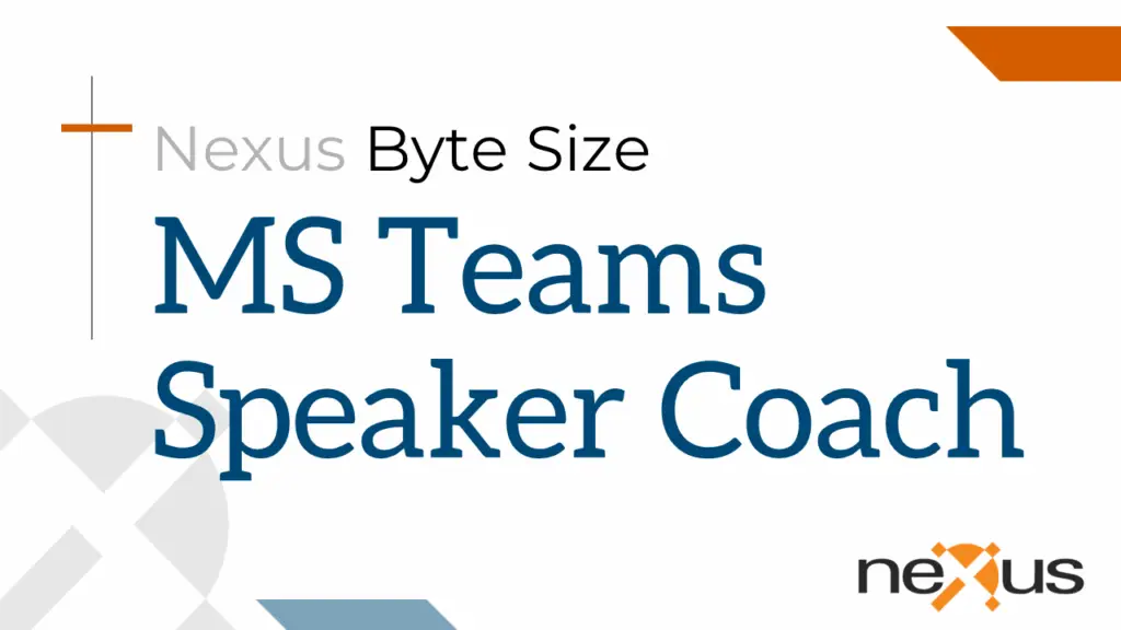 NBS Teams Speaker Coach Cover