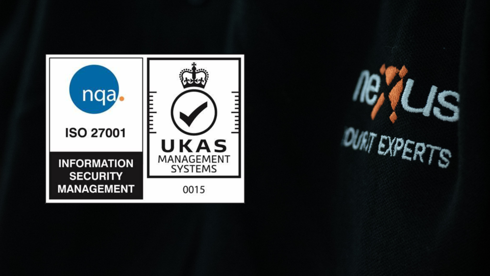 Nexus are proud to successfully complete their ISO 27001 audit.